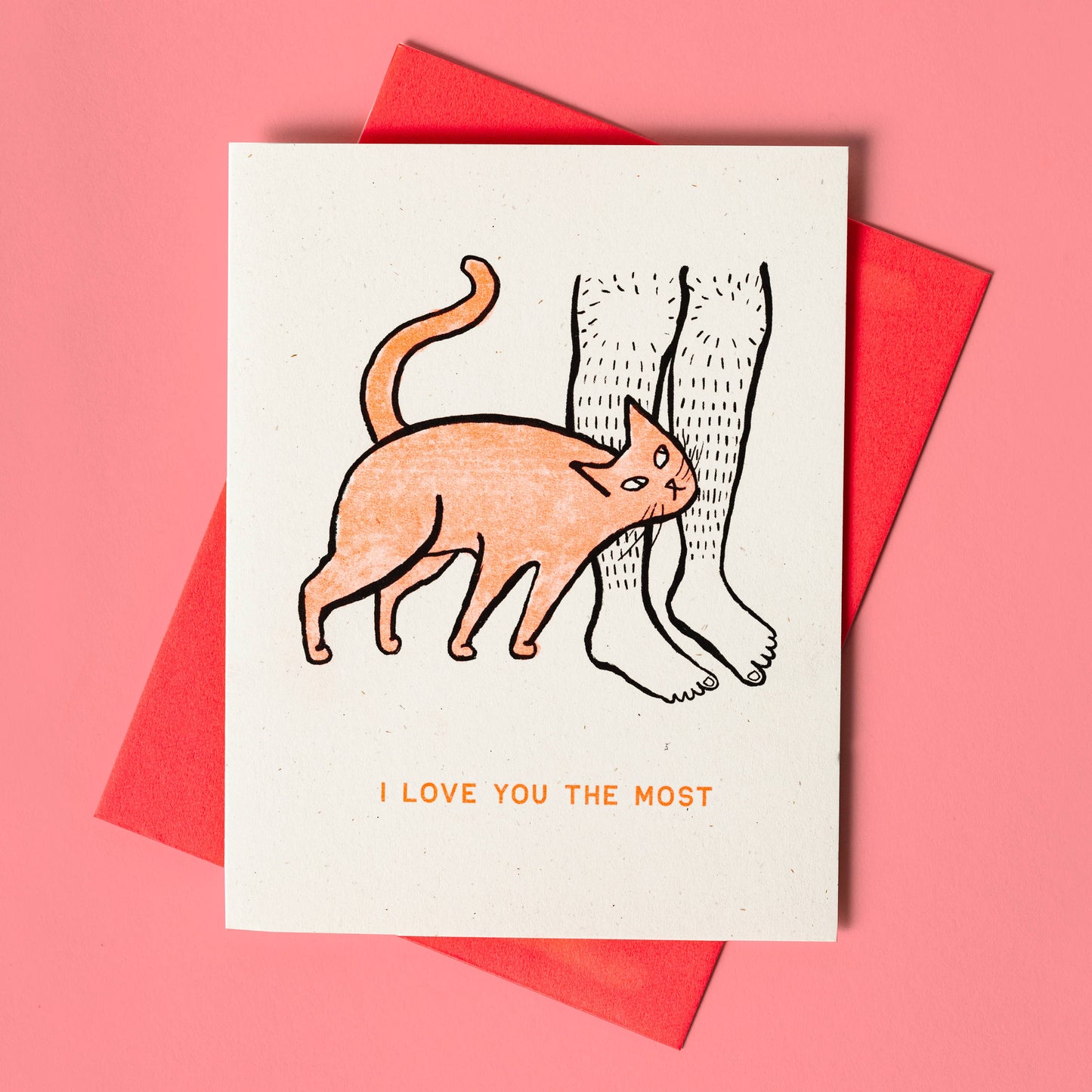 I Love You The Most Card BLANK INSIDE