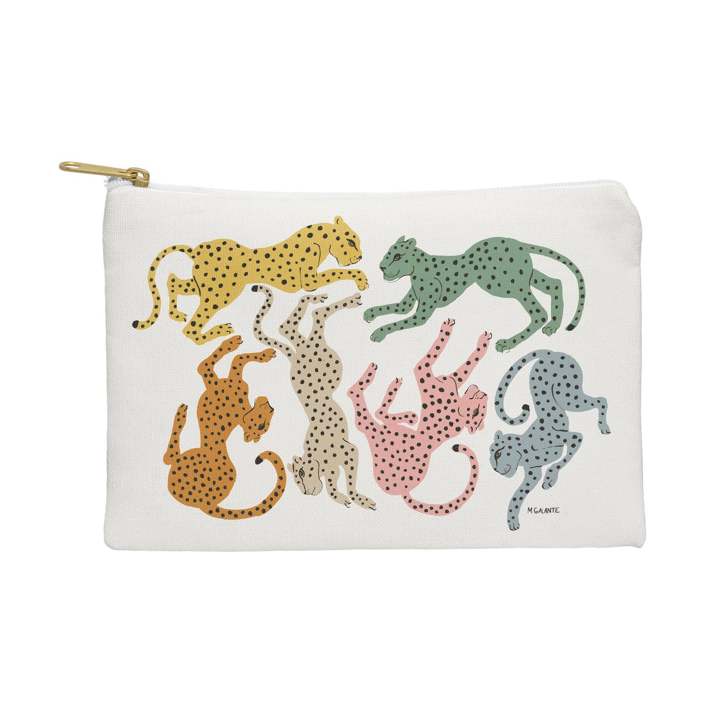 Megan Galante Rainbow Cheetah Pouch | Deny Designs