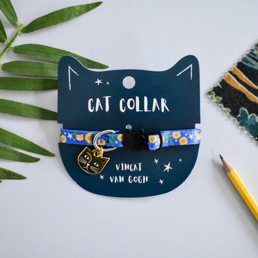 Vincat Van Gogh Artist Cat Collar