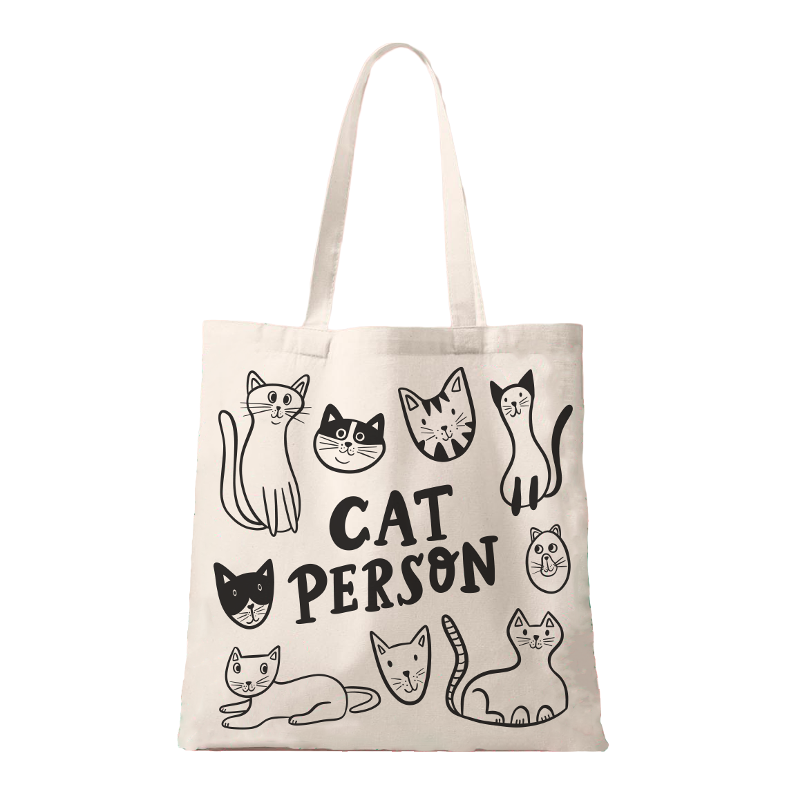 Tote bag cat best sale design