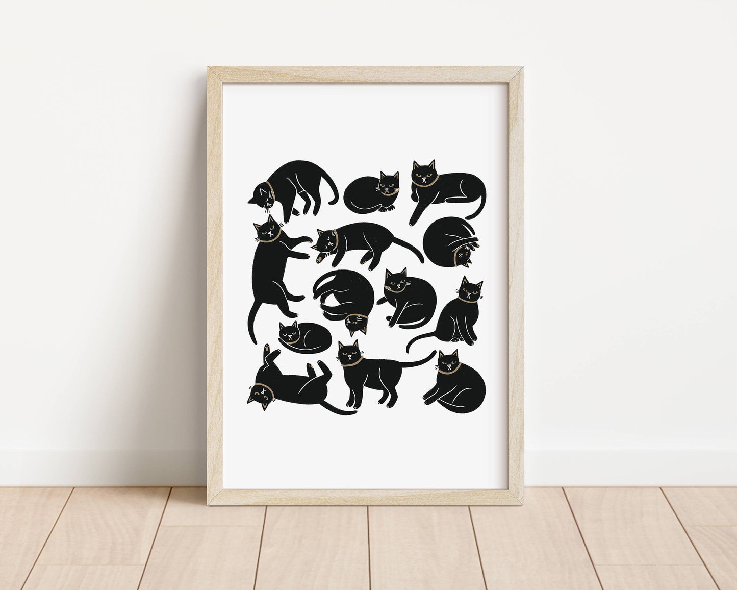 Cats, Cats, Cats- Limited Edition 2 Colour A3 Riso Print