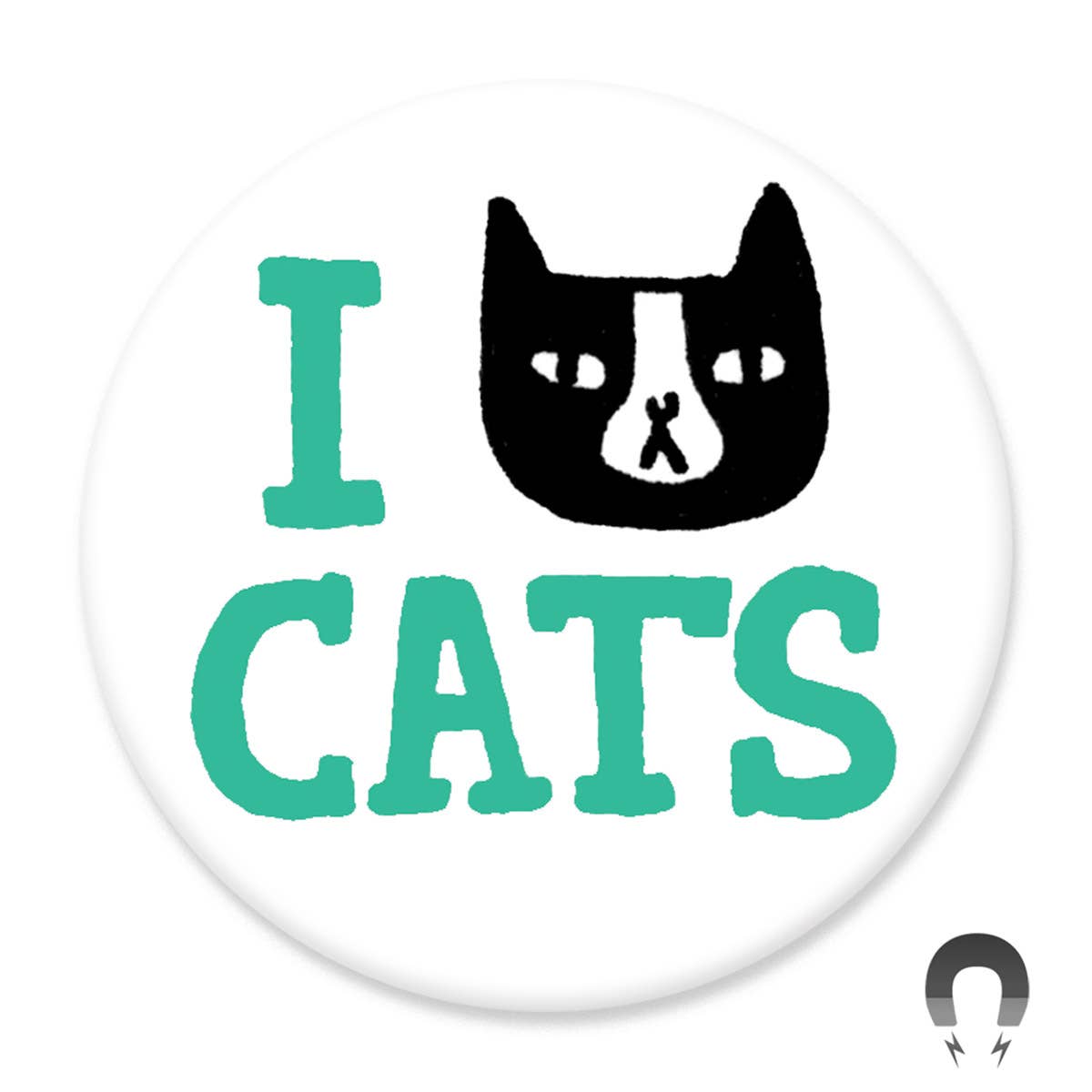 I Cat Cats Big Magnet