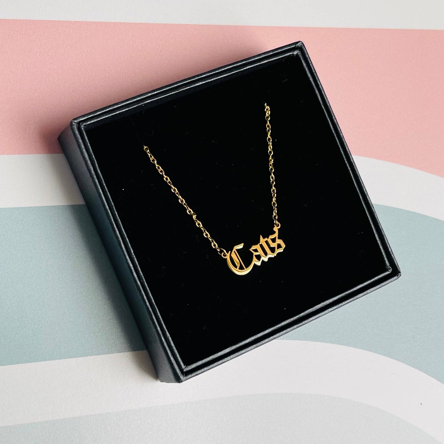 Cats Word Necklace