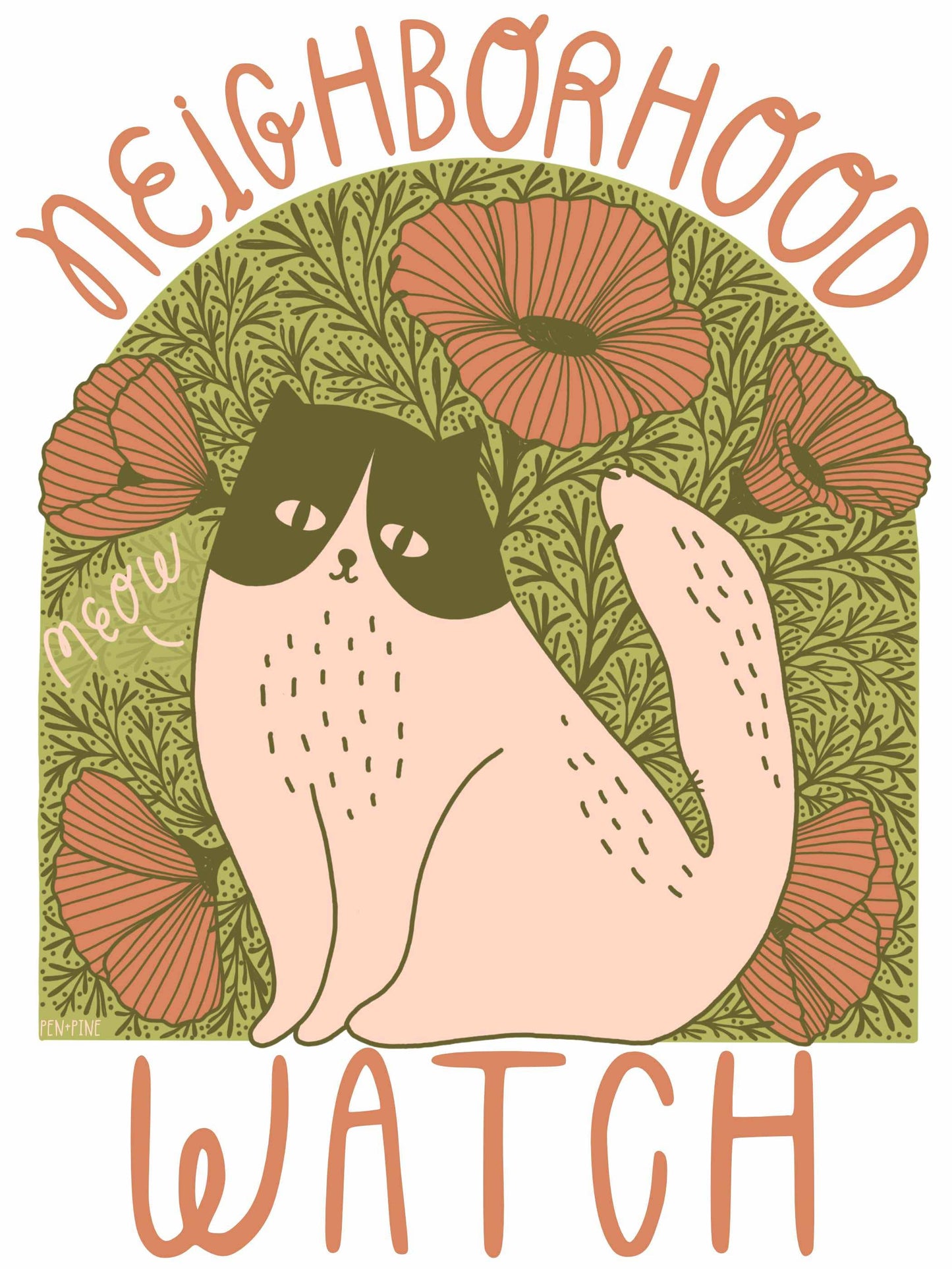 Neighborhood Watch Window Decal - Static Cling | Pen & Pine