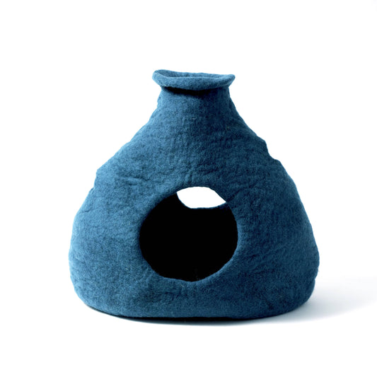 Purr - a - Boo Wool Pet Cave