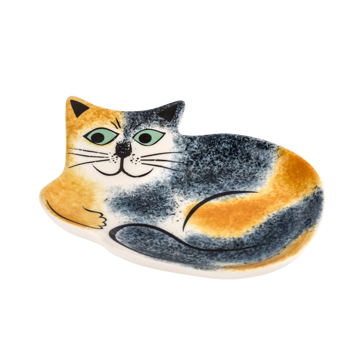 Handmade Ceramic Tortoiseshell Cat Trinket Dish | Hannah Turner