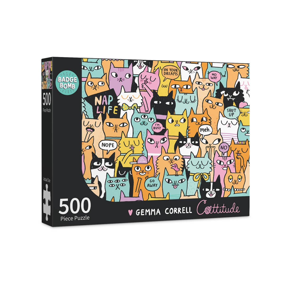Cattitude Jigsaw Puzzle | Gemma Correll