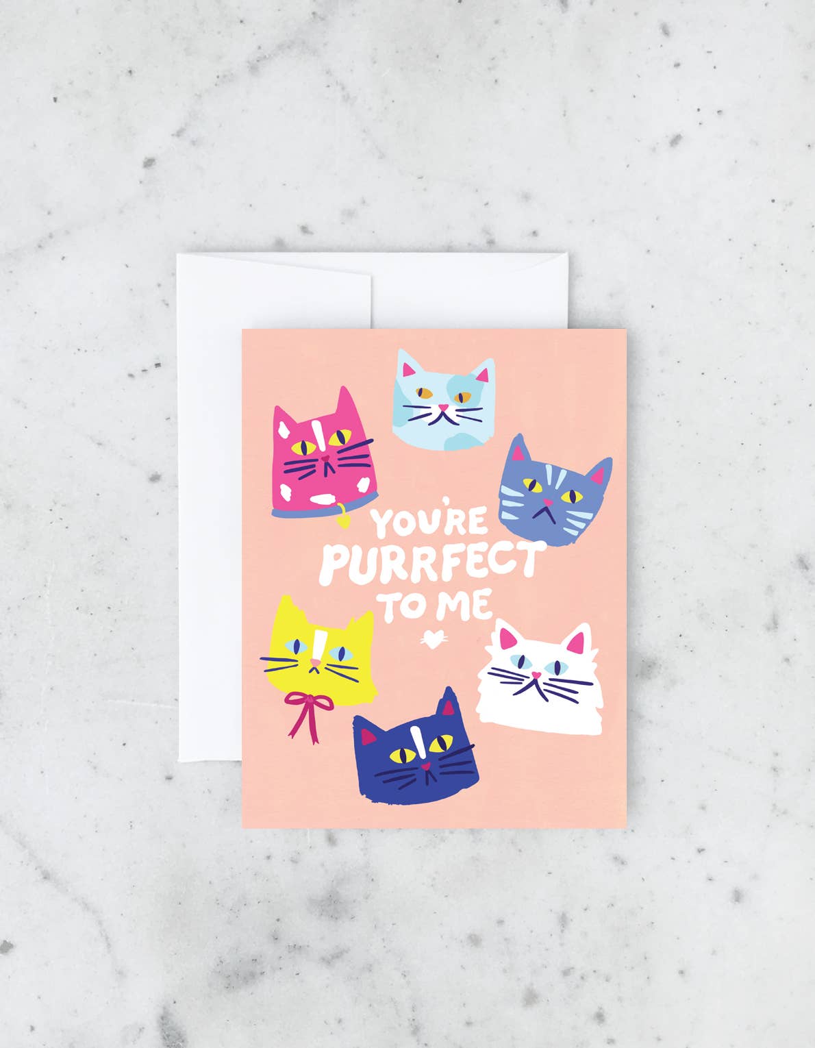 Purrfect To Me Card BLANK INSIDE