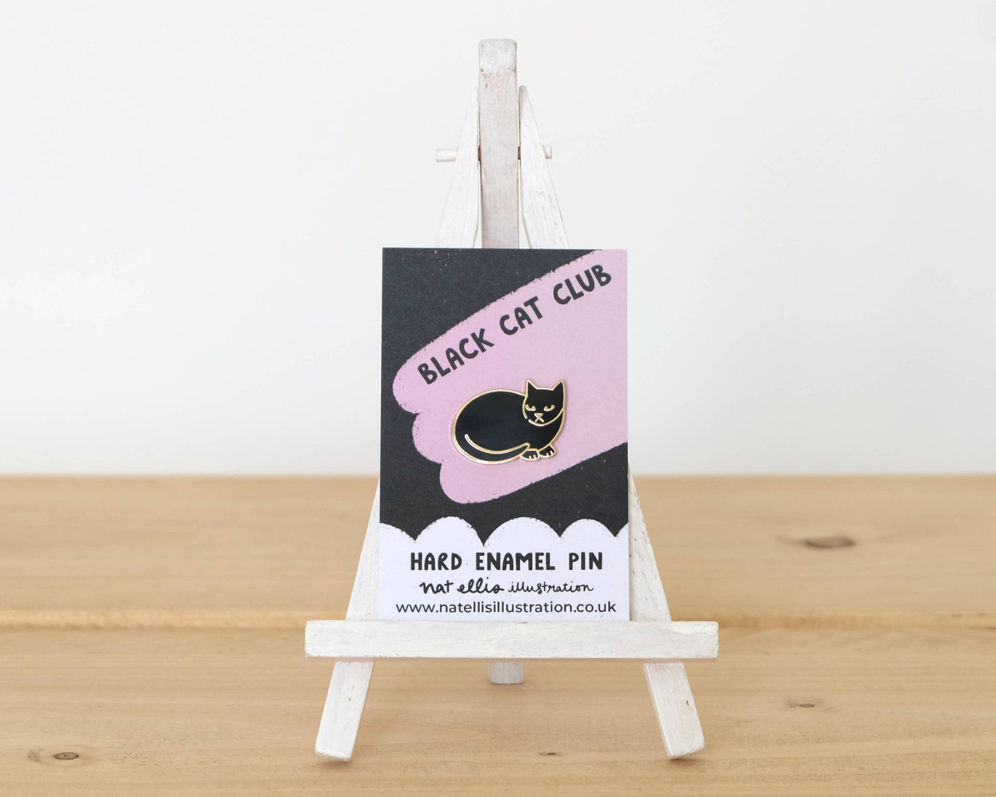 Black Cat Club - Sitting Cat – Luxury Enamel Pin