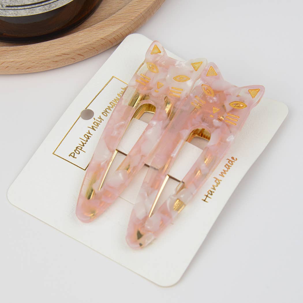 Cat Acetate Hair Clips | The Diva Soap