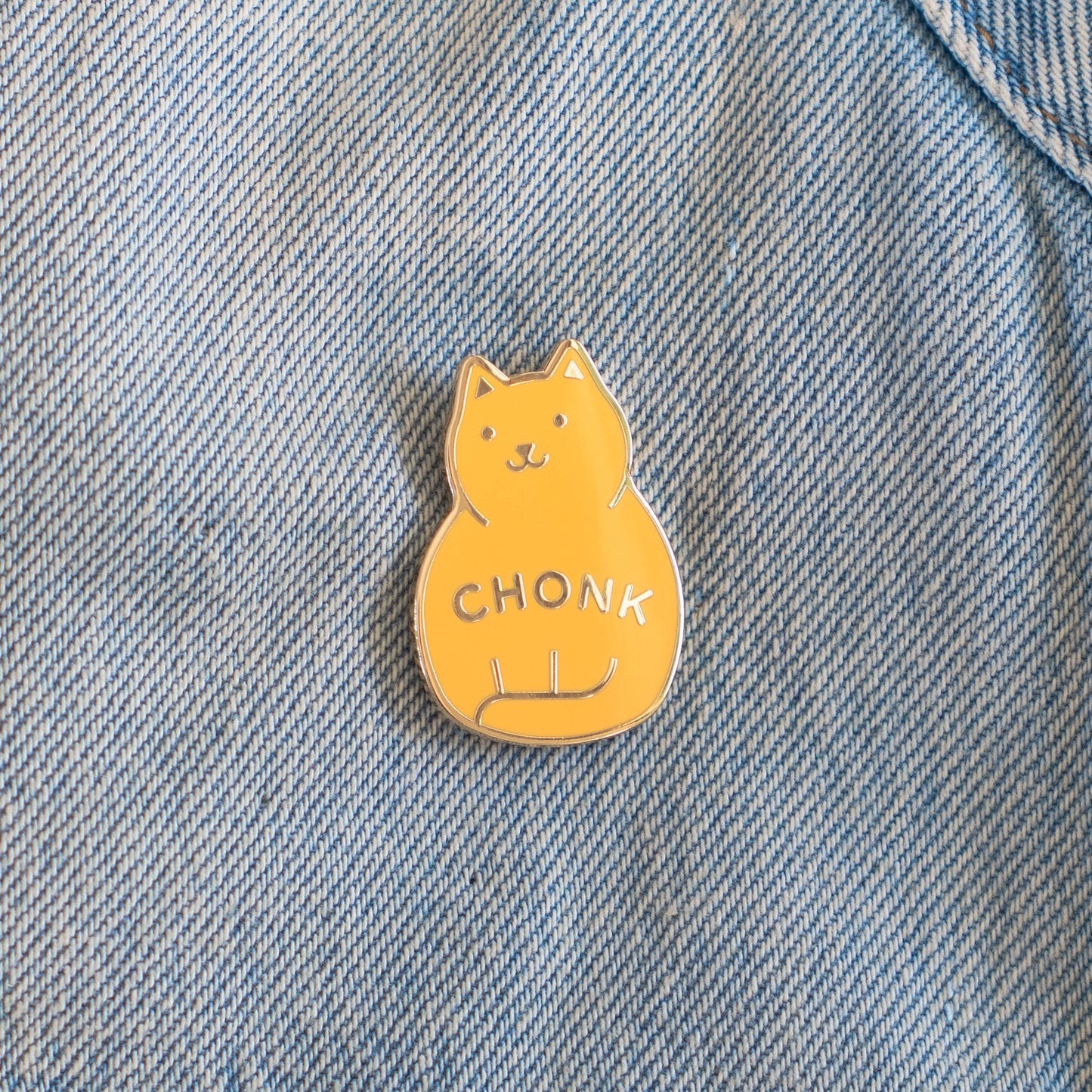 Chonk Pin: Orange / Gold