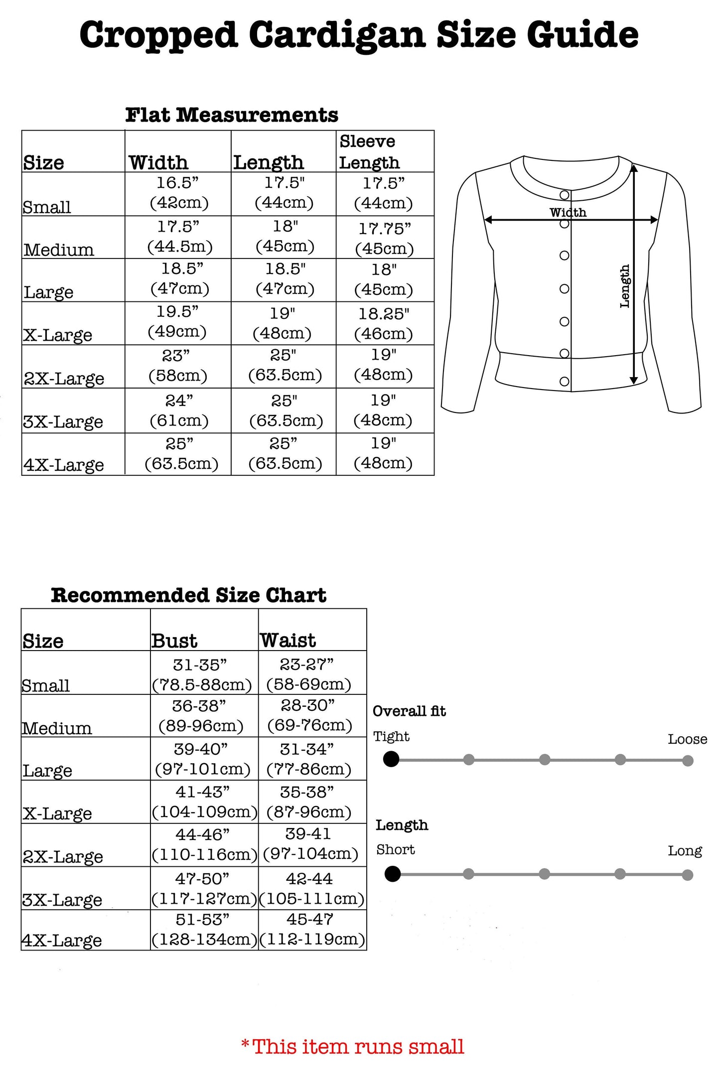 Little Cat Devils Cropped Cardigan in Red