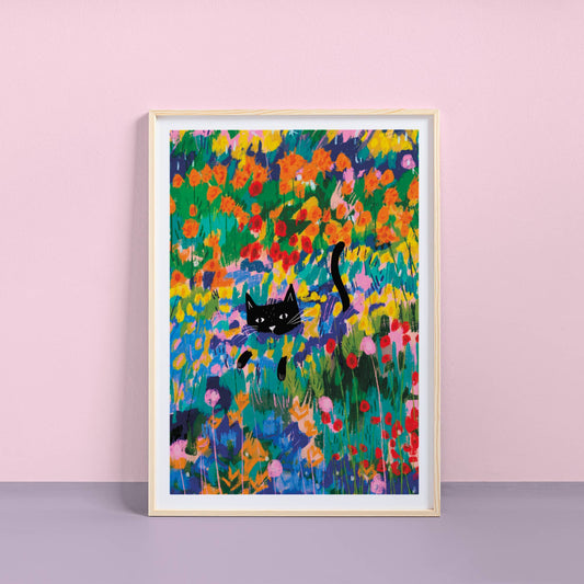 The Cat in the Garden at Arles Print