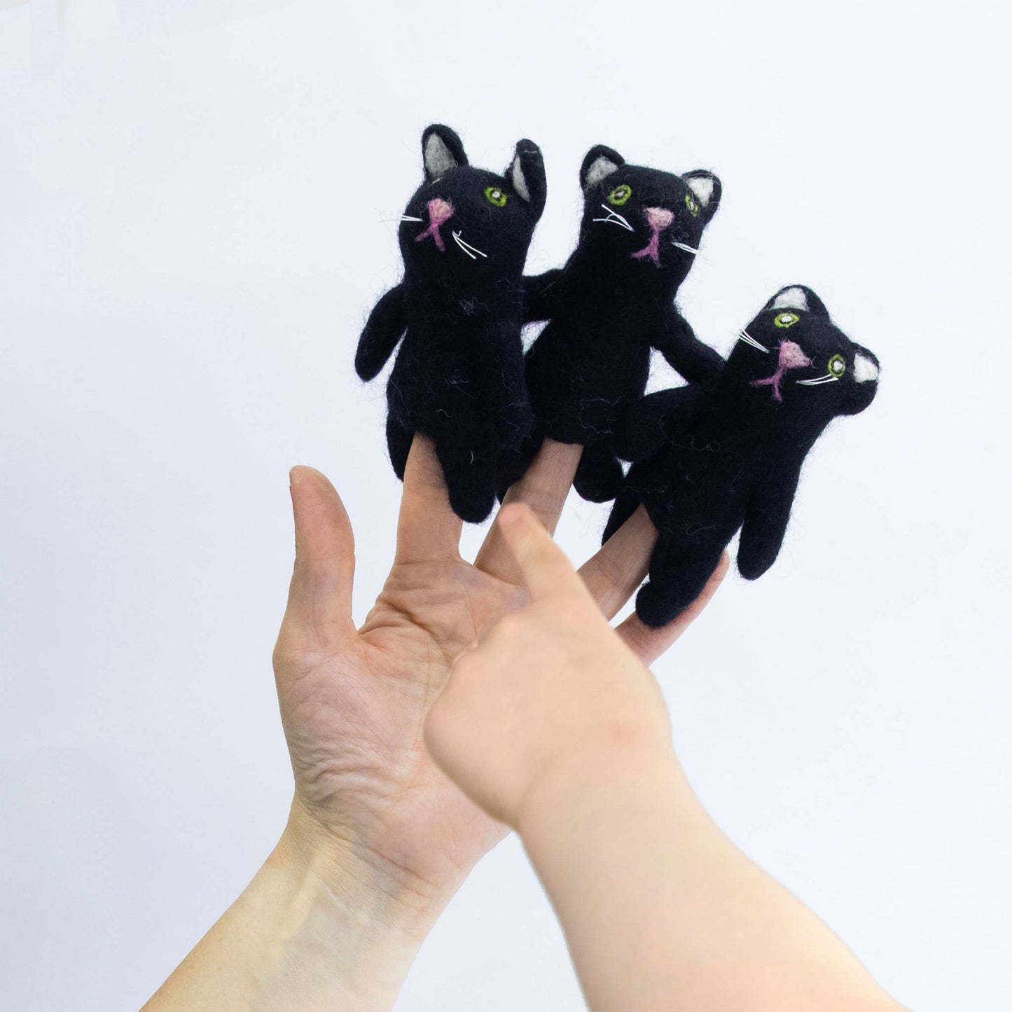 Finger Puppet - 1 Black Cat