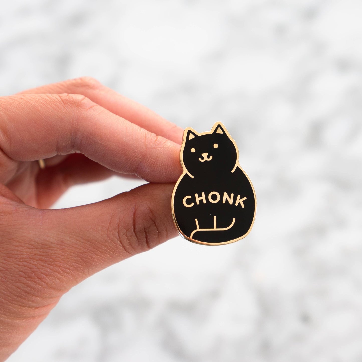 Chonk Pin: Black / Gold