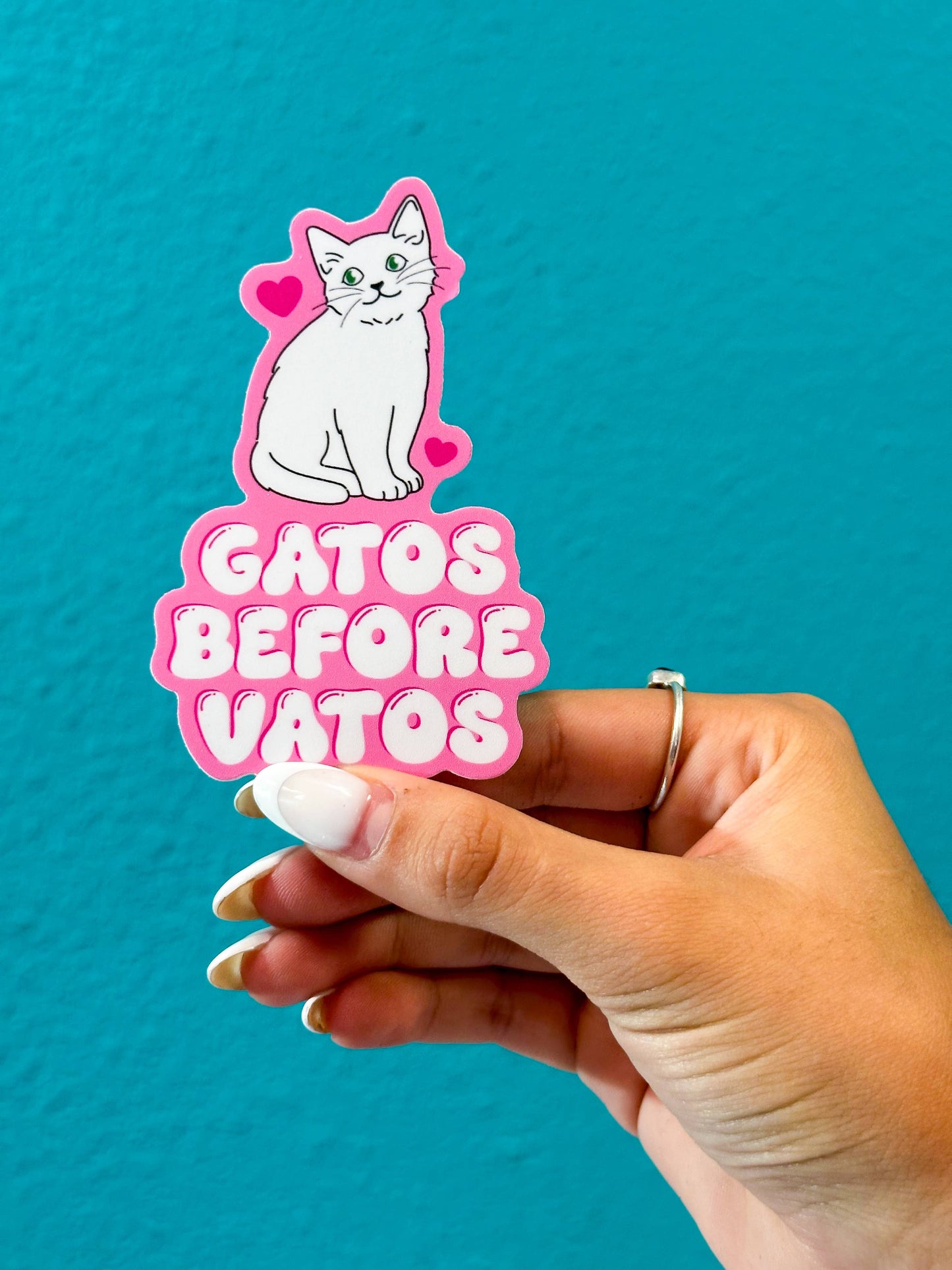 Gatos Before Vatos Sticker