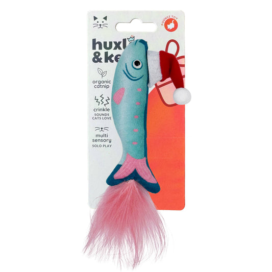 Merry Fishmas Sardine Mint Cat Toy: One Size