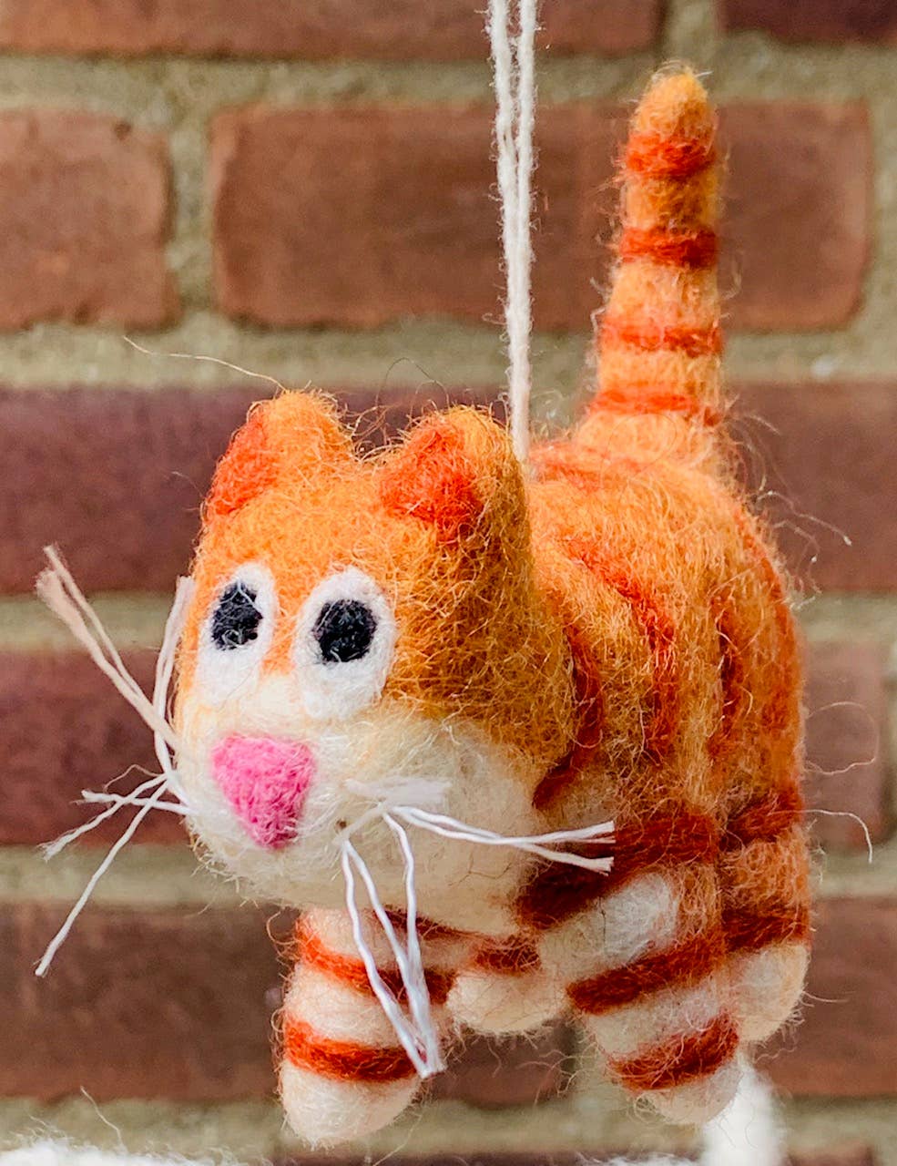 Orange Tabby Cat Ornament