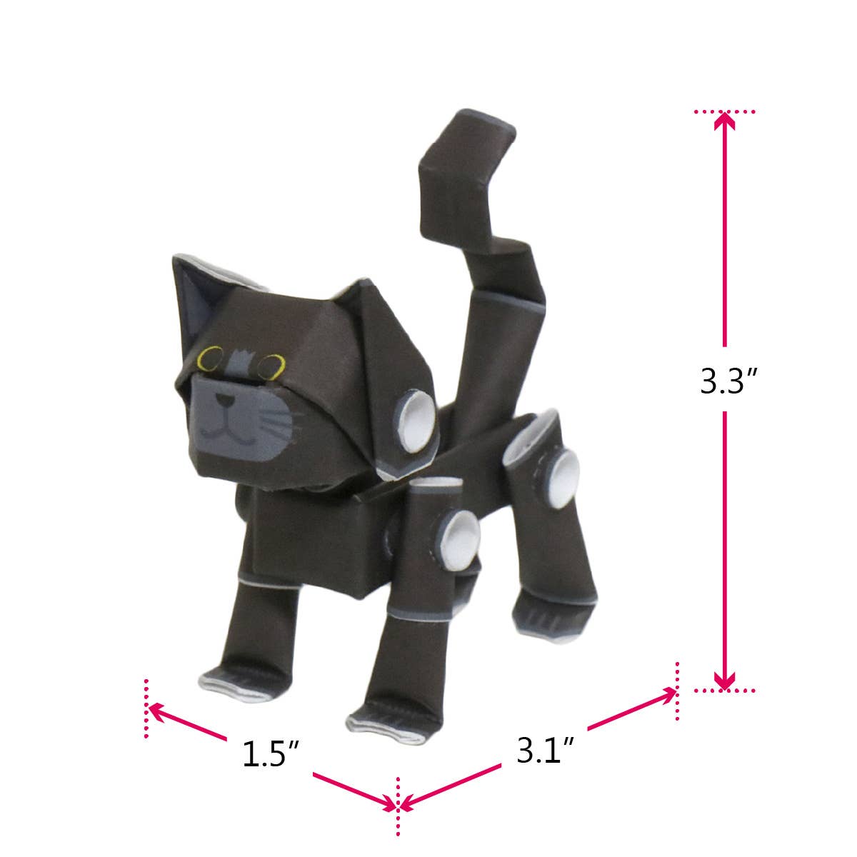 PIPEROID animals Cats Black Cat - paper craft kit from Japan