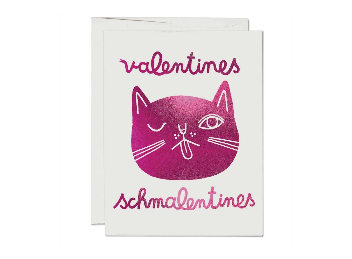 Valentines Schmalentines Greeting Card-BLANK INSIDE