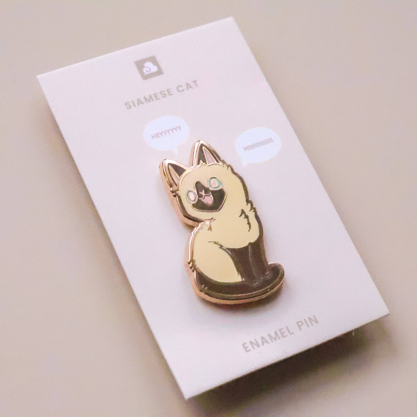 Enamel Pin - Siamese Cat