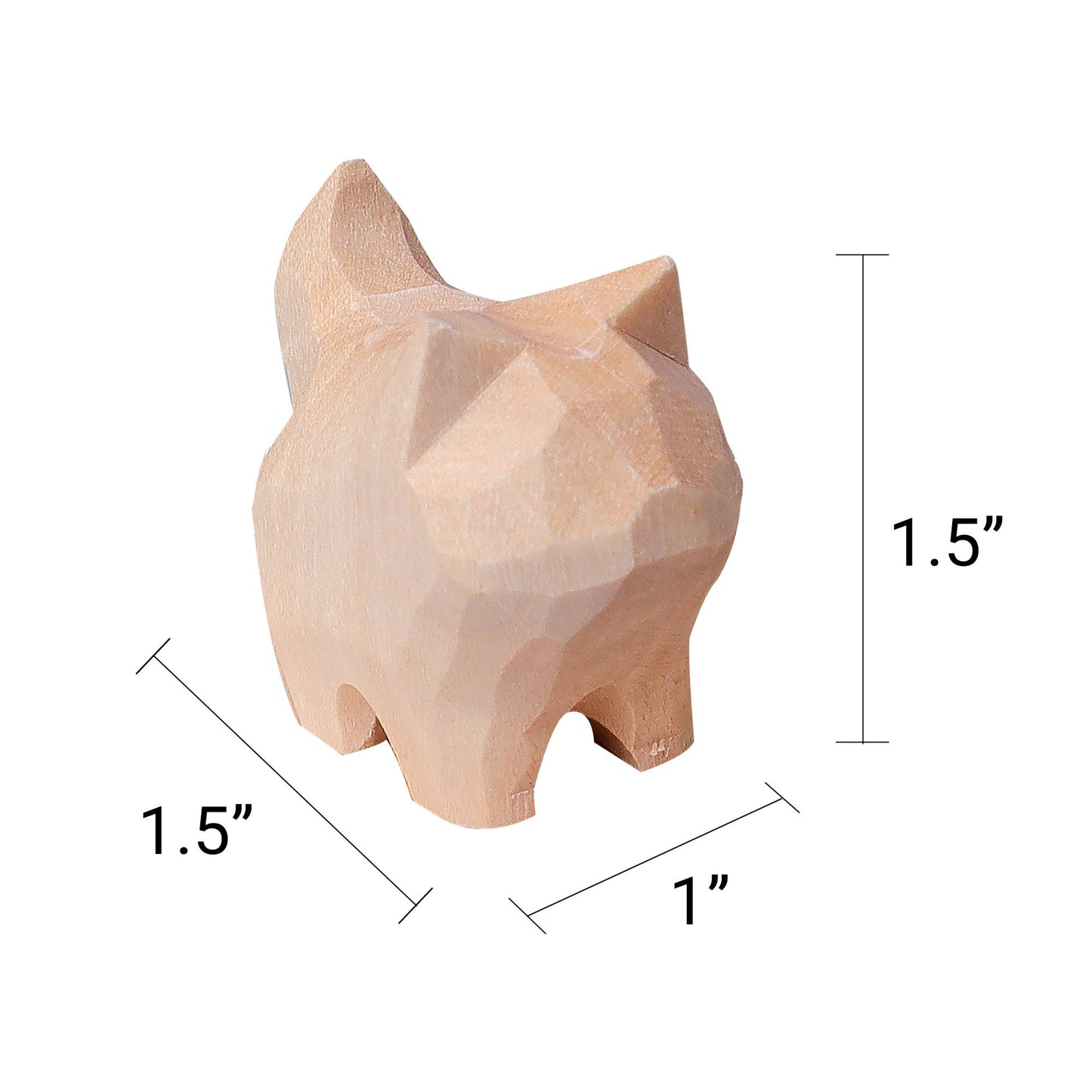 Hand-Carved Cat Painting Kit – Two Cats, Create a Keychain