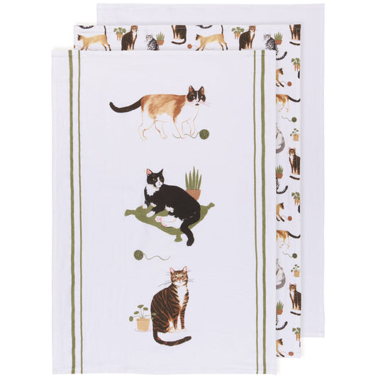 Cat Collective Bakers Floursack Dishtowels Set of 3