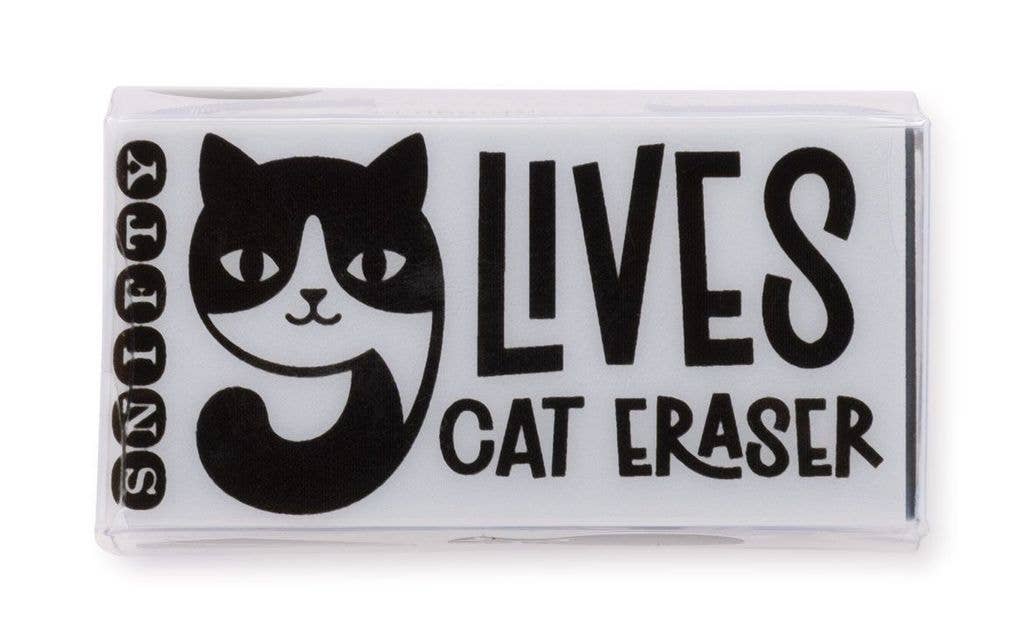 9 LIVES CAT ERASER - 1 Eraser