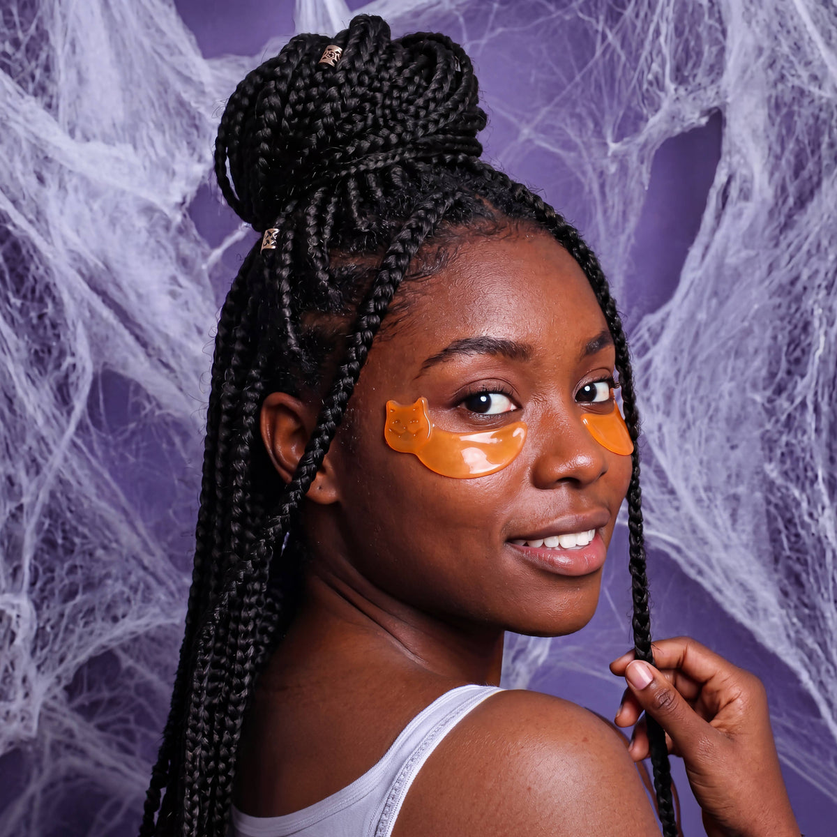Halloween Pumpkin Treat Hydrogel Undereye Patches  | 8 Pack l Limited Edition