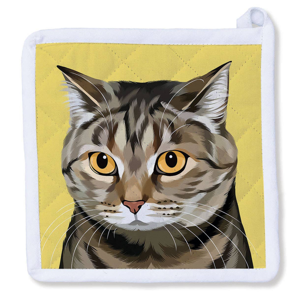 Gray Tabby Cat Potholder