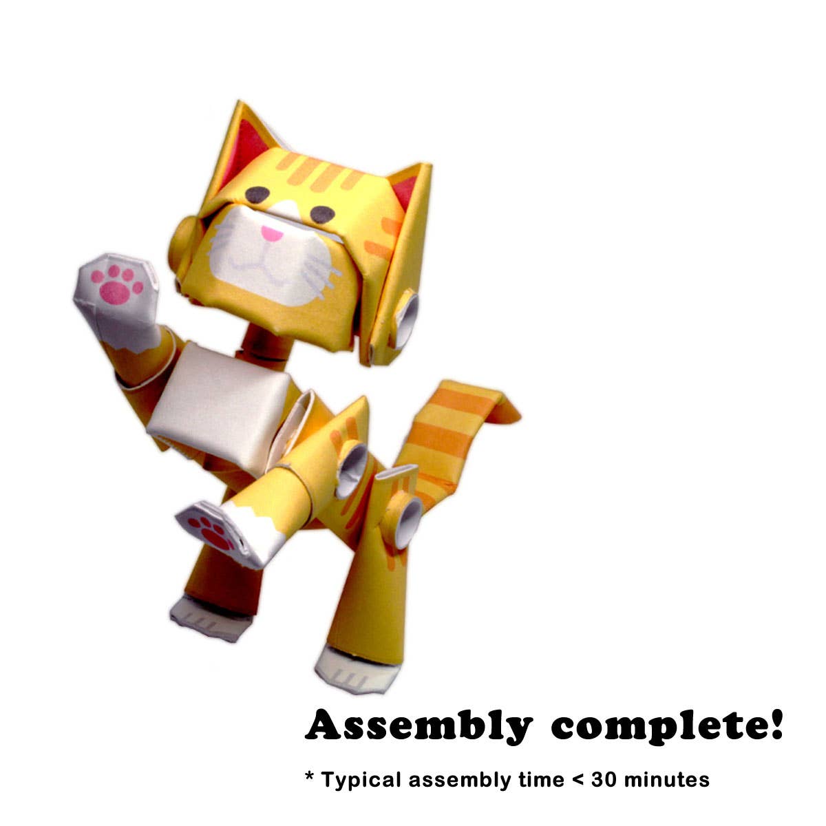 PIPEROID animals Orange Tabby - paper craft kit from Japan