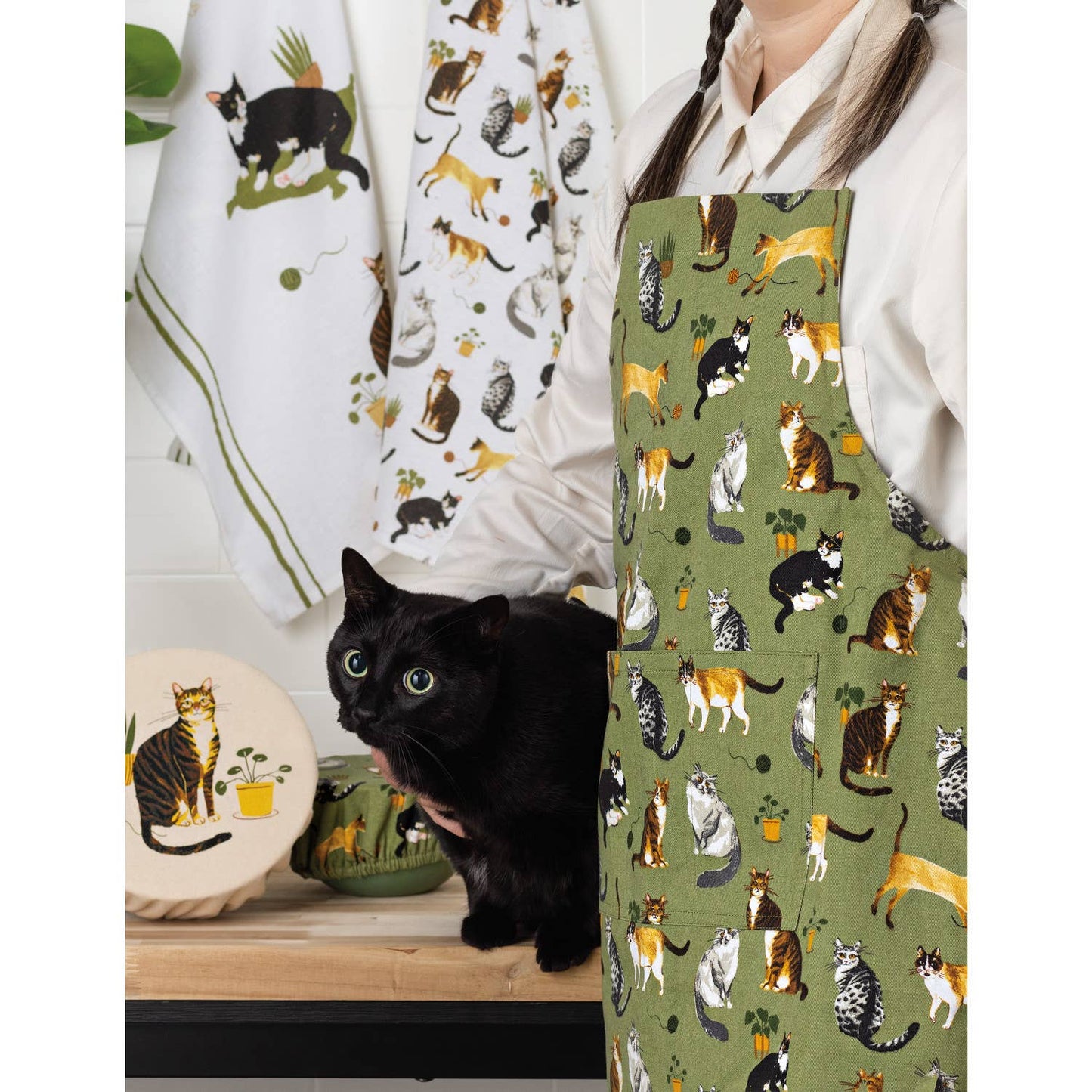 Cat Collective Bakers Floursack Dishtowels Set of 3