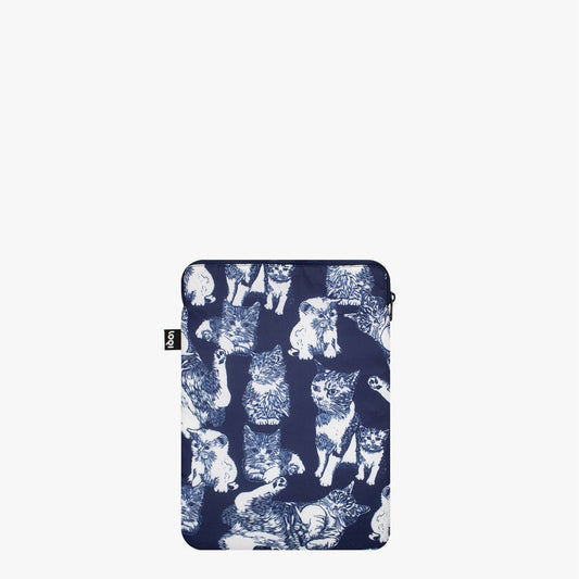 RED POPPY BEE Cats Recycled Laptop Sleeve