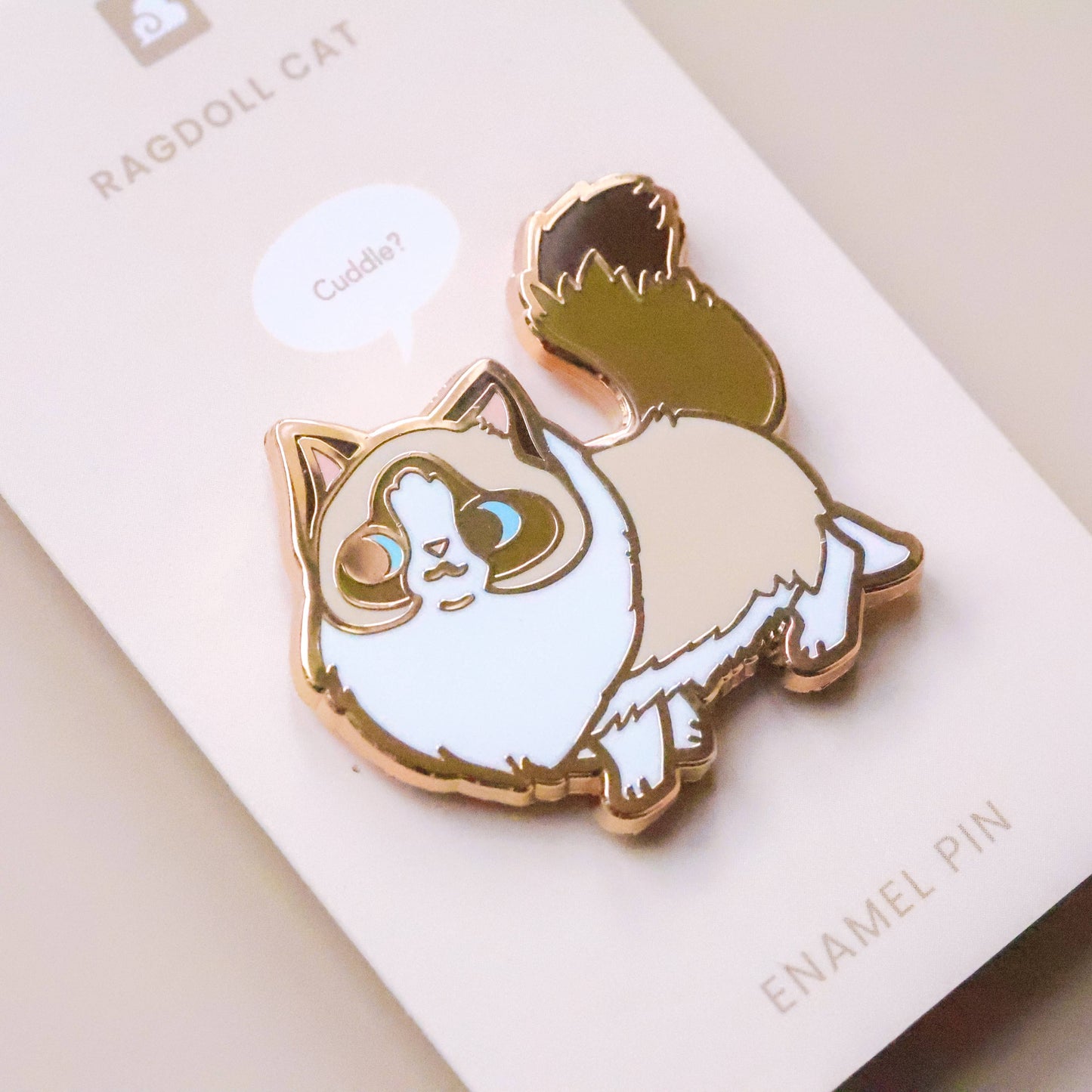 Enamel Pin - Ragdoll Cat