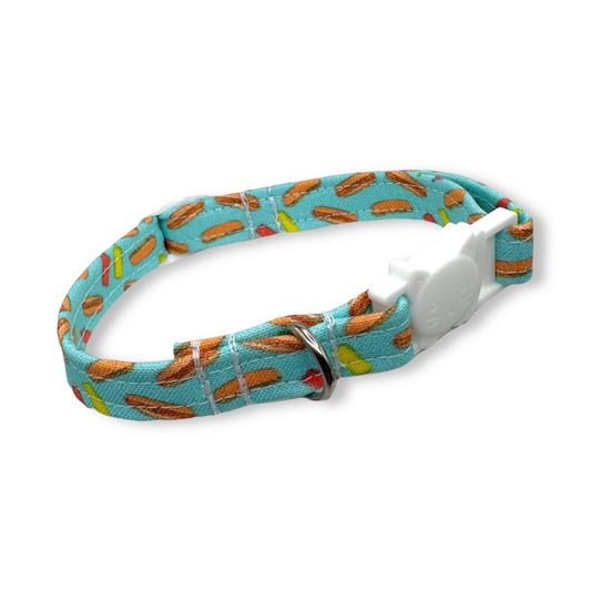 Hot Dogs Cat Collar
