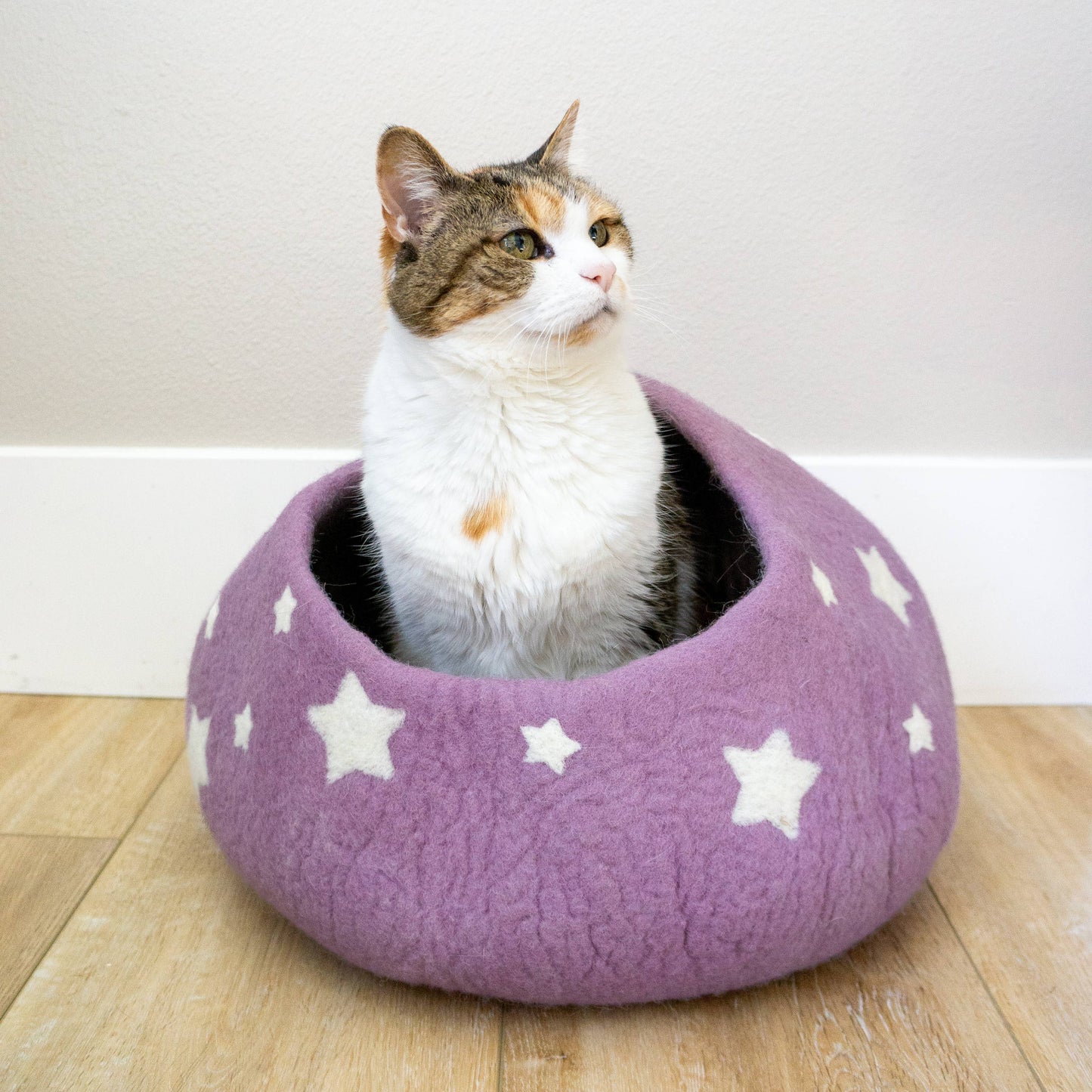 LAVENDER Midnight Stars Eco Kitty Cave - Cat Cave