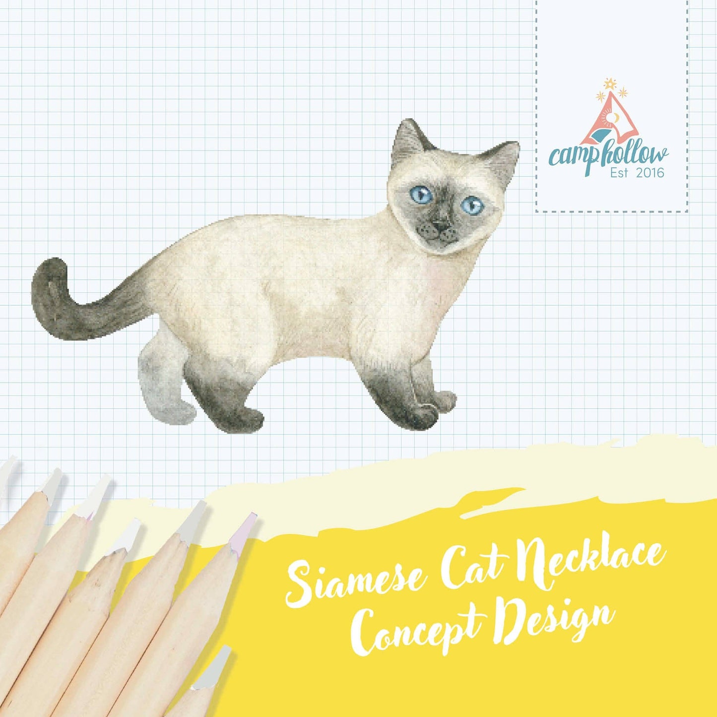 Siamese Cat Necklace