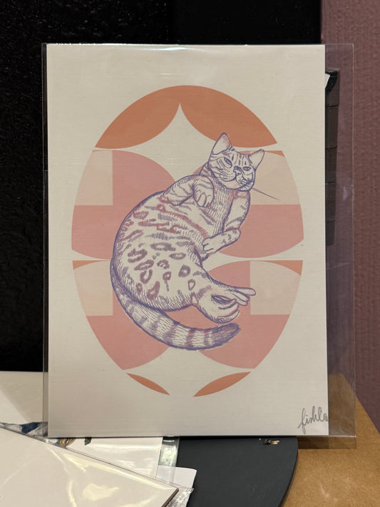 Cat Seal Print 5inx7in Print