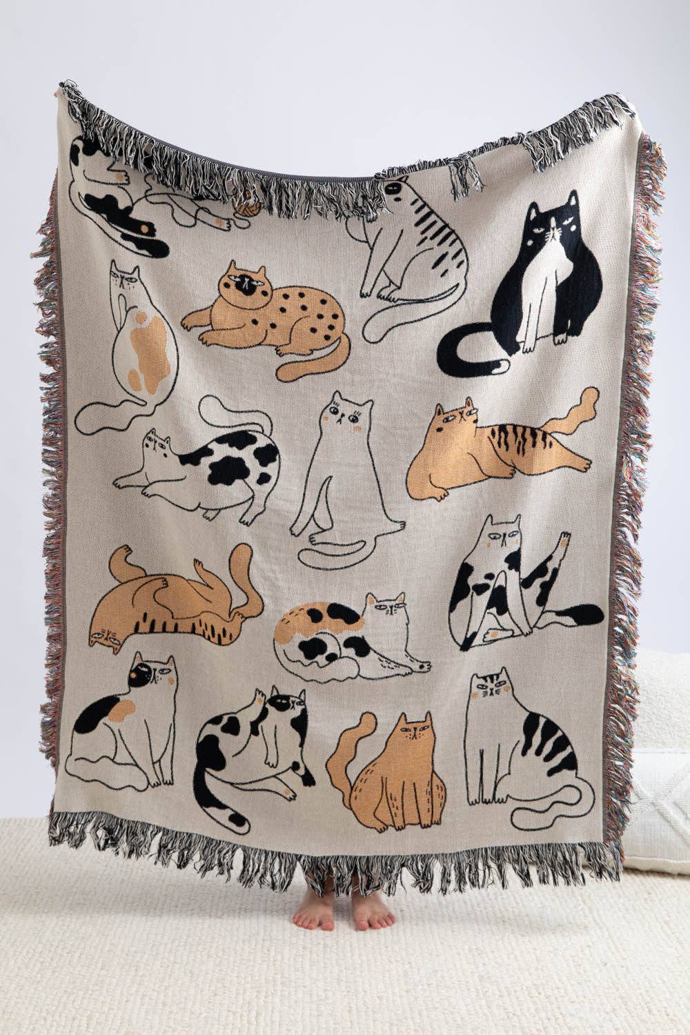 Cat Throw Blanket: 37”x52”