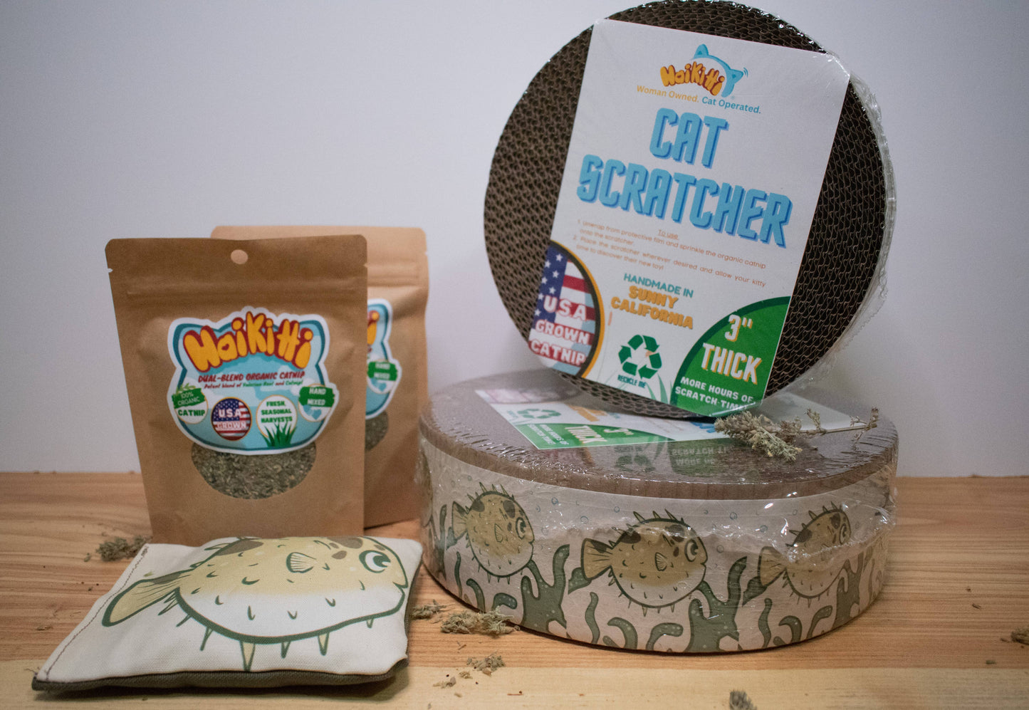 10 inch Cat Scratcher + Bonus Catnip