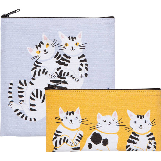 Meow & Furever Snack Bags Set of 2 assorted: Multi-Colored