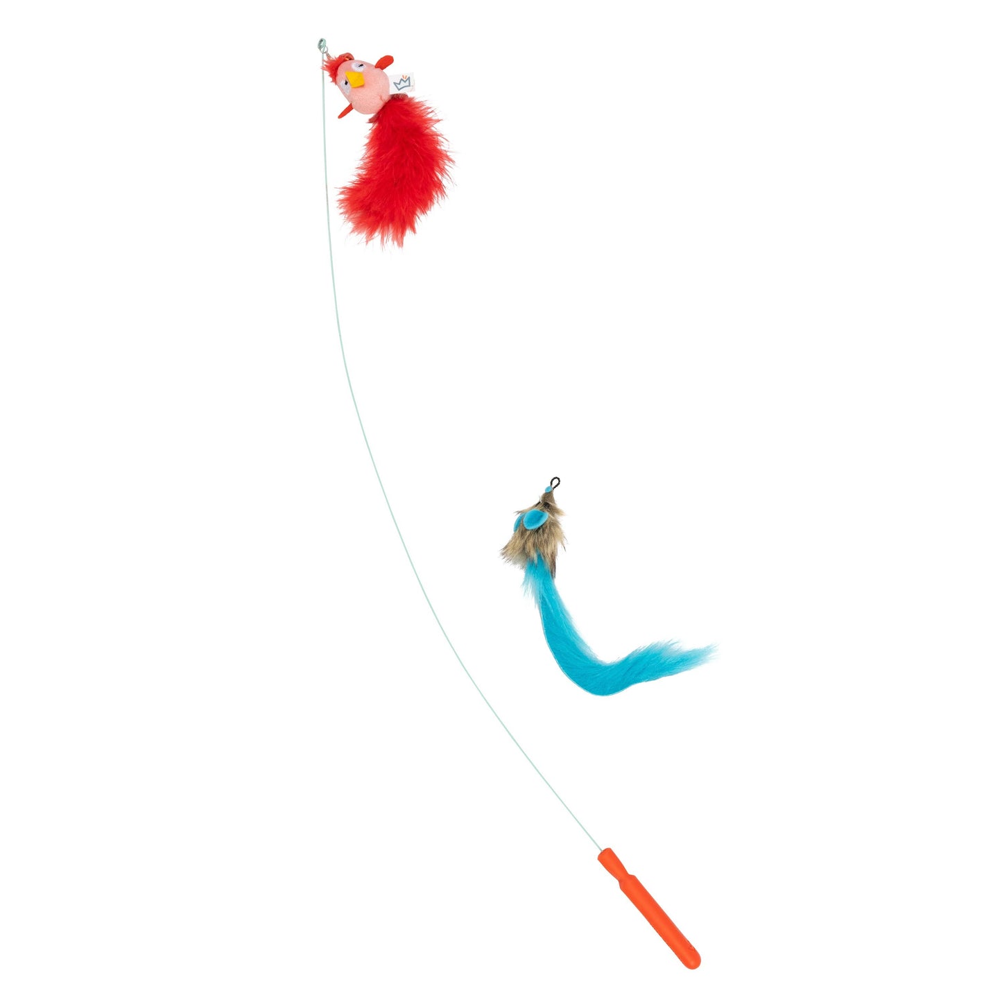 Wire Birdy & Mouse Wand Cat Toy: One Size
