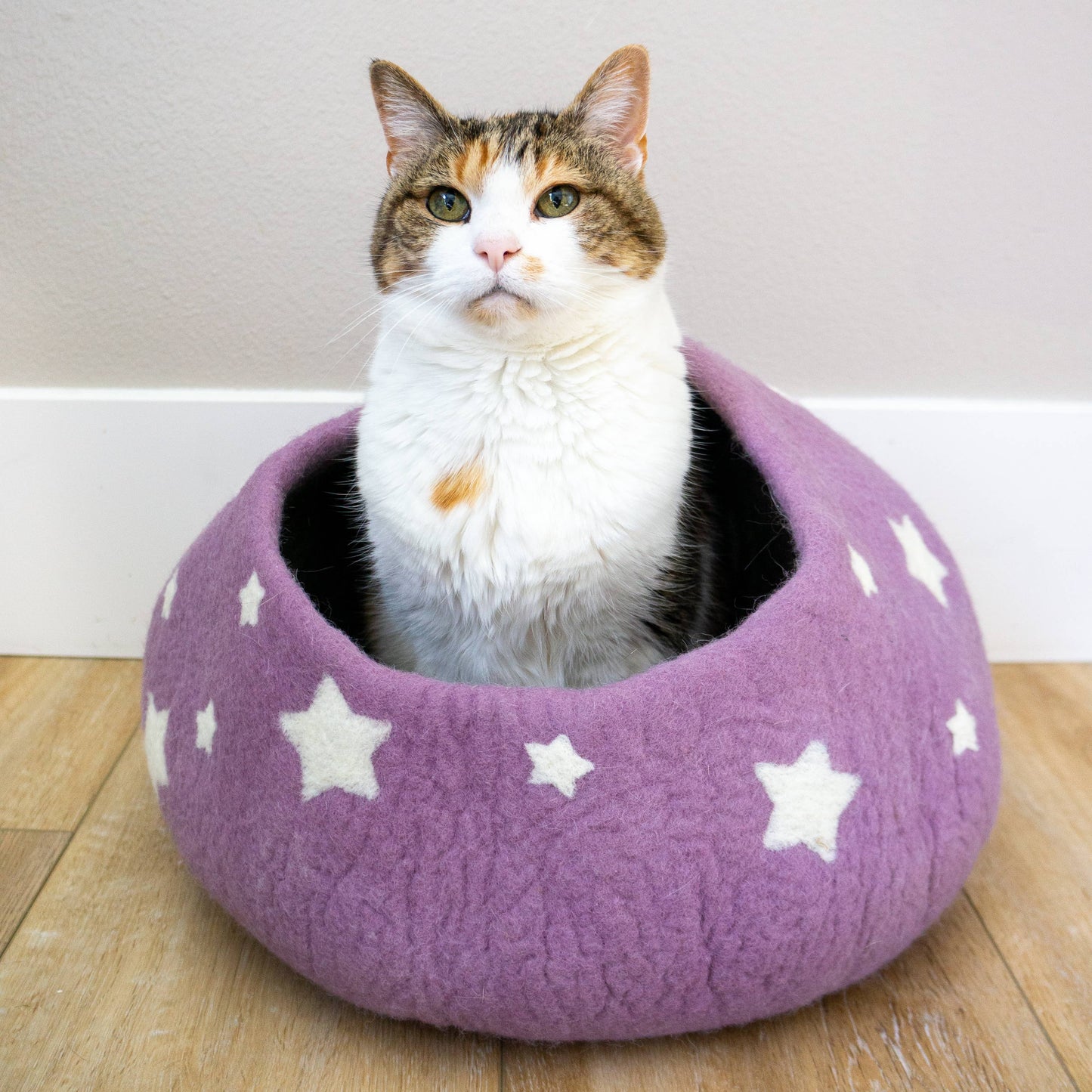 LAVENDER Midnight Stars Eco Kitty Cave - Cat Cave