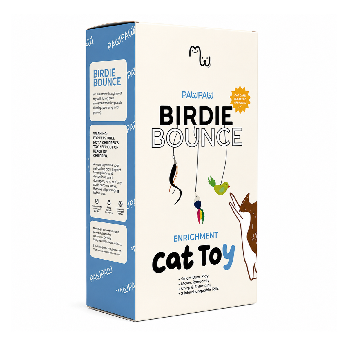 Birdie Bounce – Interactive Bouncing & Spinning Cat Toy