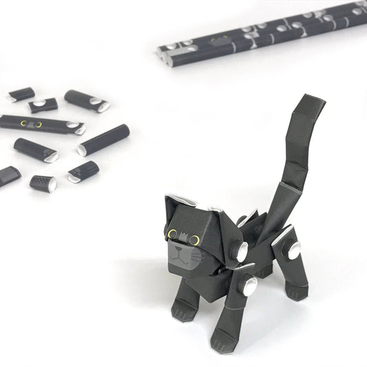 PIPEROID animals Cats Black Cat - paper craft kit from Japan