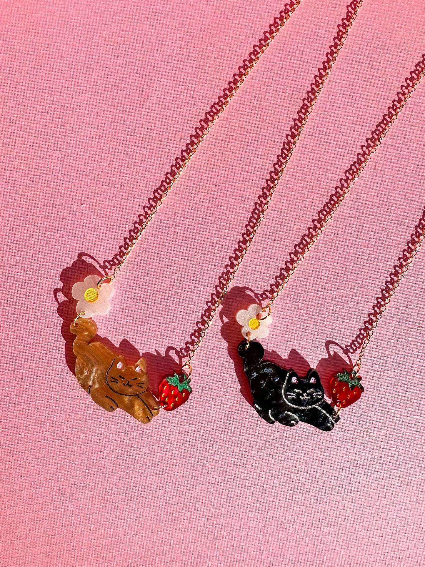 Kitties Necklace: Orange Cat