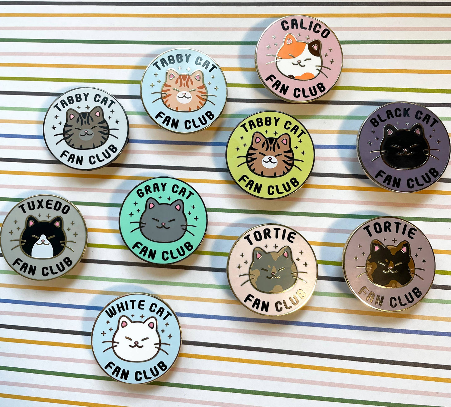 Cat Fan Club Hard Enamel Pin