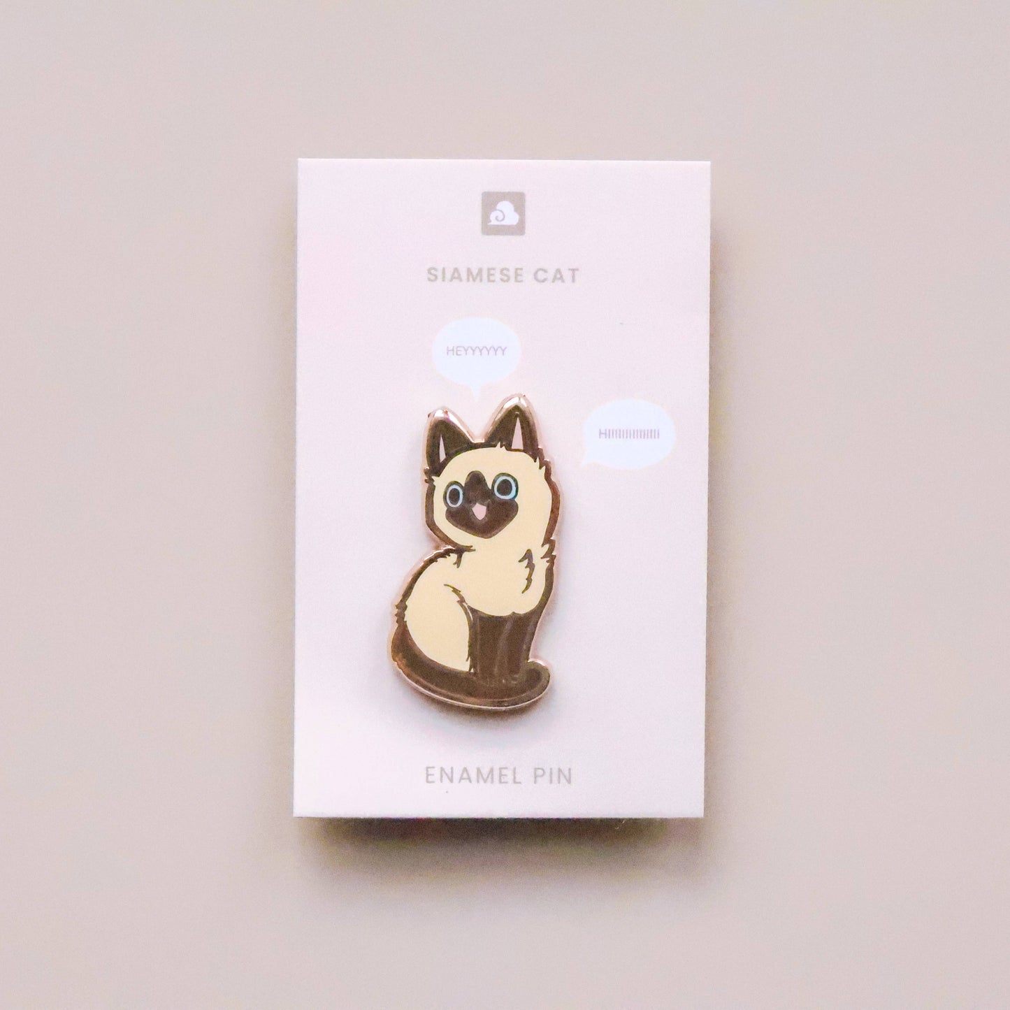 Enamel Pin - Siamese Cat