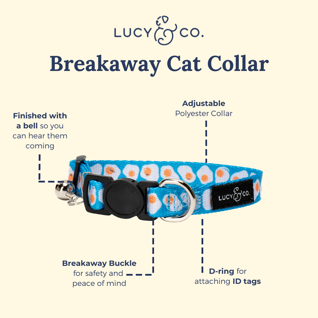 Eggcellent Breakaway Cat Collar: L