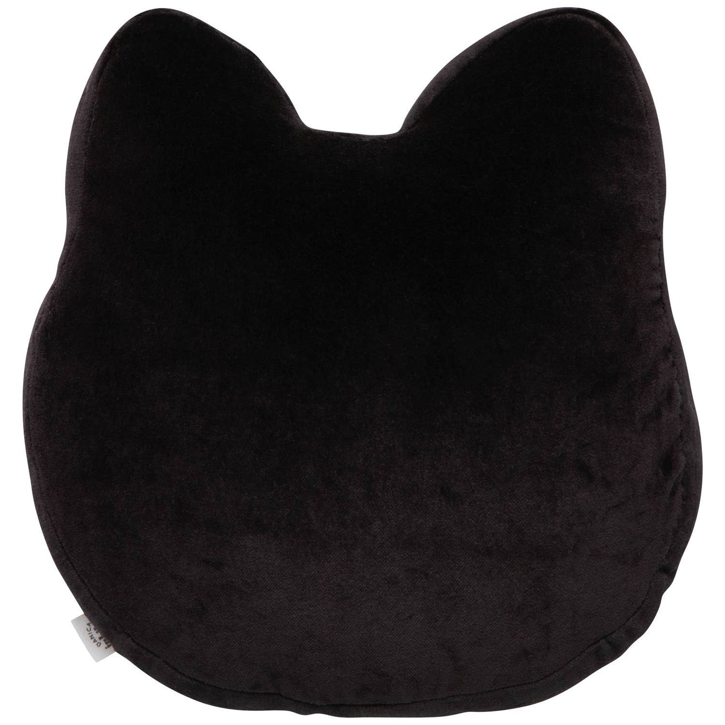Black Cat Beaded Throw Pillow